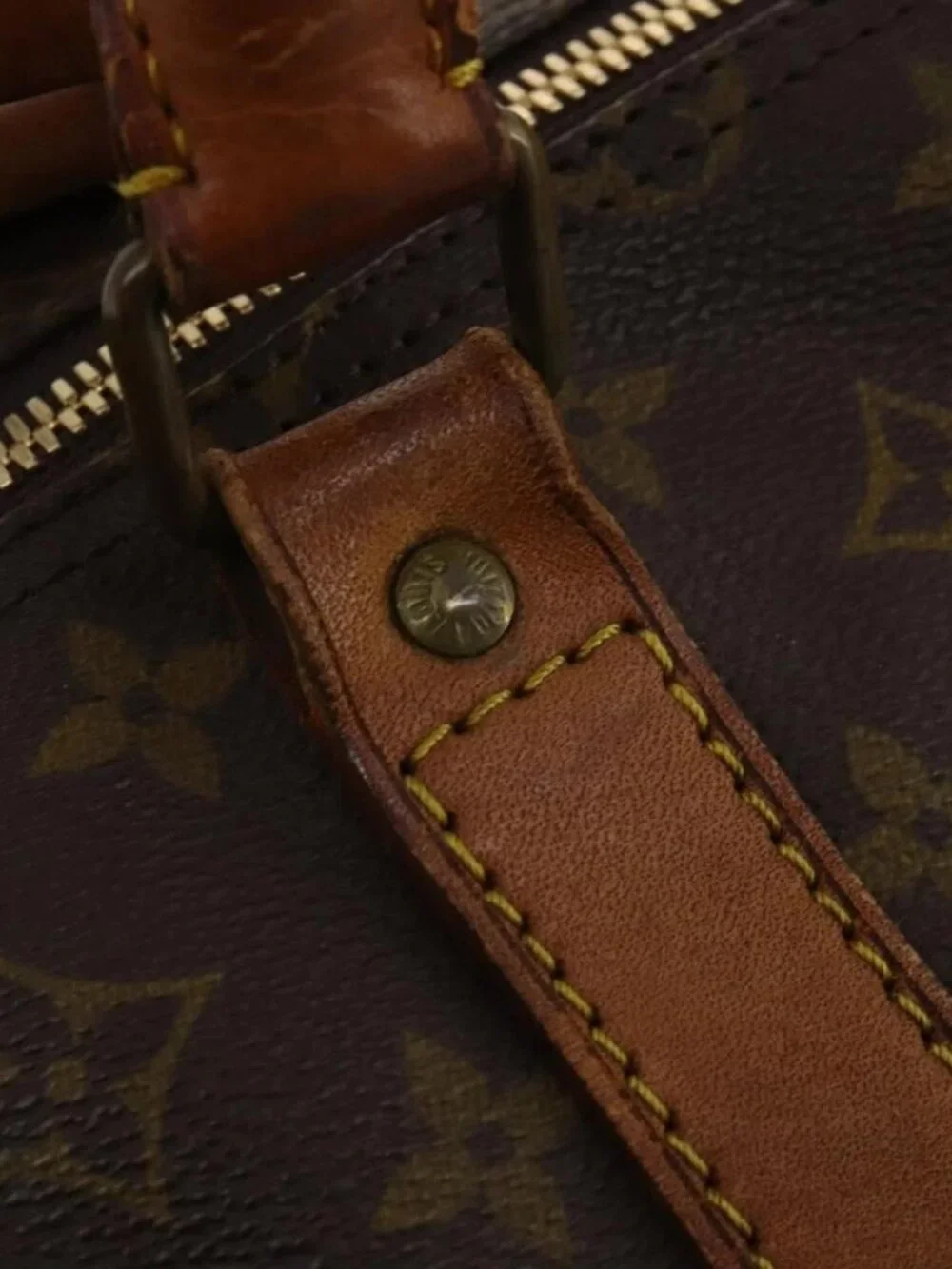 LOUIS VUITTON Monogram Keepall Bandouliere 60 Boston Bag M41412 LV Auth 187517